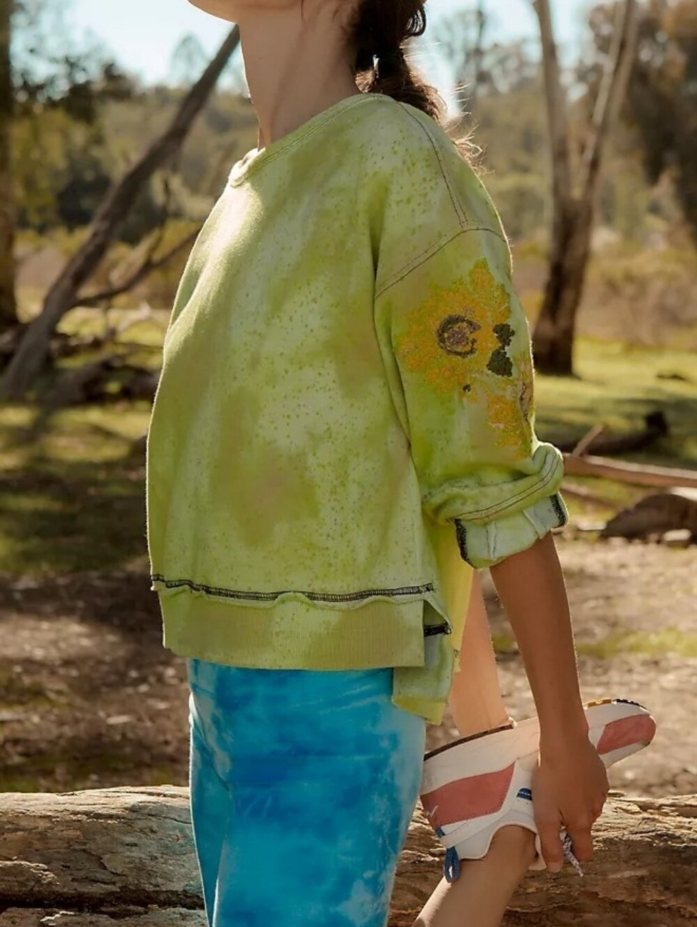 Daily Practice by Anthropologie Azalea Tie-Dye Sweatshirt - Picture 8 of 9